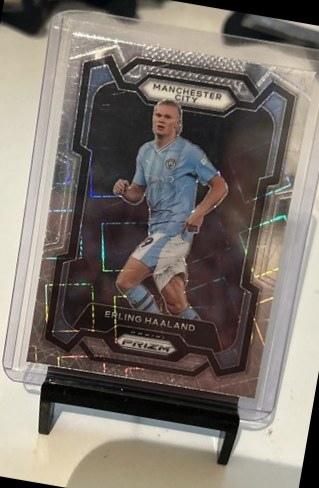 Erling Haaland 2023 Panini Prizm Silver Velocity