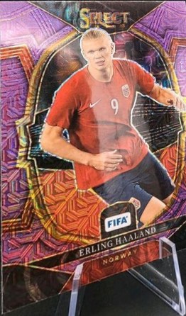 Erling Haaland 2023 Panini Select Terrace Purple Mojo Prizm #41