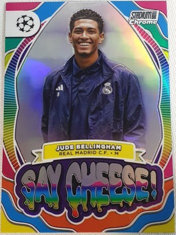 Jude Bellingham 2023 Topps Stadium Club Chrome Psychedelic Refractor
