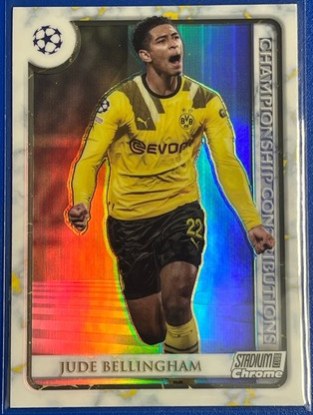 Jude Bellingham 2023 Topps Stadium Club Chrome Marble Refractor