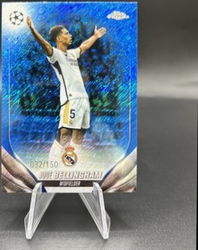 Jude Bellingham 2023 Topps Chrome Blue Shimmer Refractor /150