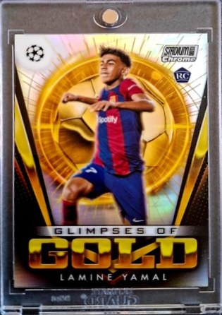 Lamine Yamal 2024 Topps Stadium Club Chrome Gold