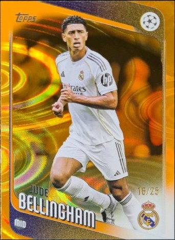 Jude Bellingham 2025 Topps UCC Raindrop /25