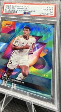 Jude Bellingham 2024 Topps Finest Blue Aqua Vaporwave /250