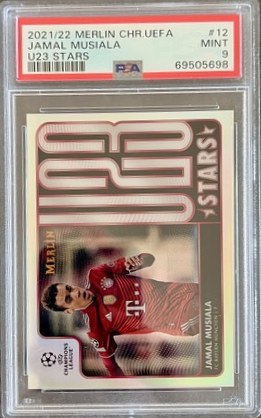 Jamal Musiala 2023 Topps Merlin Chrome U23-12