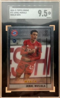 Jamal Musiala 2020 Topps Chrome Merlin UEFA #73