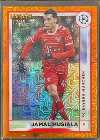 Jamal Musiala 2023 Topps Merlin Chrome /25