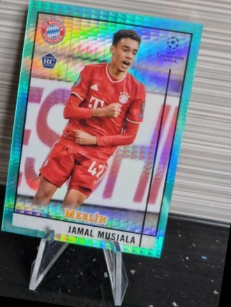 Jamal Musiala 2020 Topps Merlin Chrome Aqua #73