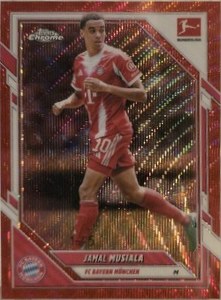 Jamal Musiala Topps Chrome Red Wave /5