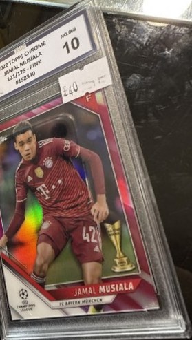 Jamal Musiala 2022 Topps Chrome Pink Refractor /175