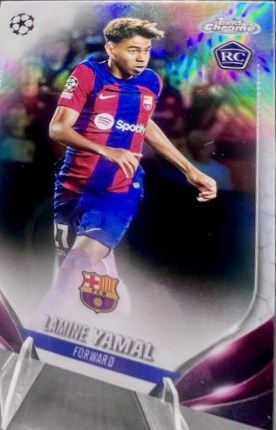Lamine Yamal 2023 Topps Chrome Refractor