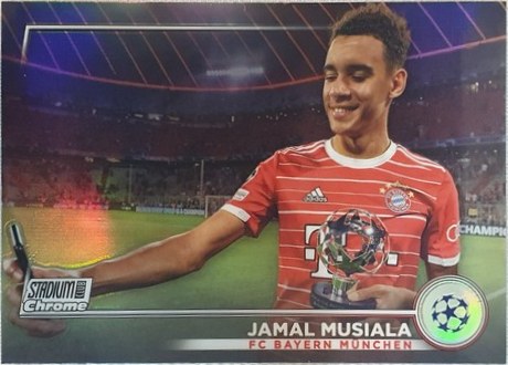 Jamal Musiala 2023 Topps Stadium Club Chrome Refractor