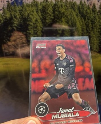 Jamal Musiala 2024 Topps Stadium Club Chrome Red Refractor /5