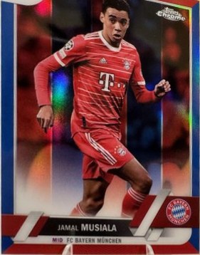 Jamal Musiala 2023 Topps Chrome Color Match /99