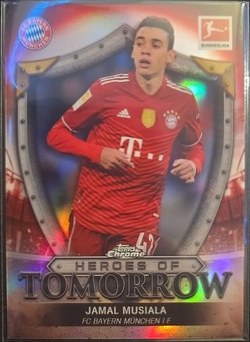 Jamal Musiala 2021 Topps Chrome Bundesliga