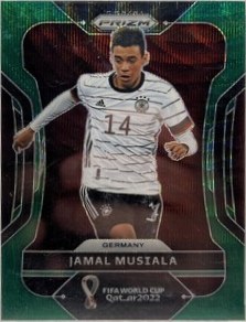 Jamal Musiala 2022 Panini Prizm Green Wave