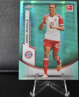 Jamal Musiala 2024 Topps Chrome Bundesliga Aqua Prizm
