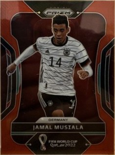 Jamal Musiala 2022 Panini Prizm World Cup Red Prizm #108