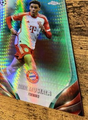 Jamal Musiala 2023 Topps Chrome UEFA Aqua Prism Refractor #160