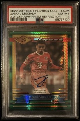 Jamal Musiala 2022 Topps Finest Prism Refractor /35