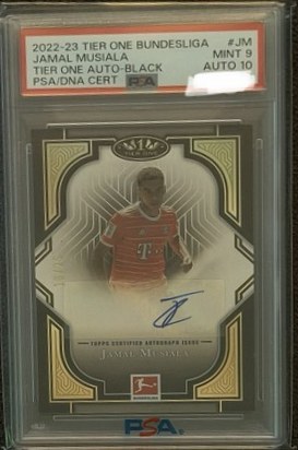 Jamal Musiala 2022 Topps Tier One Black /25