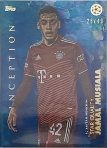 Jamal Musiala 2021 Topps Inception /49