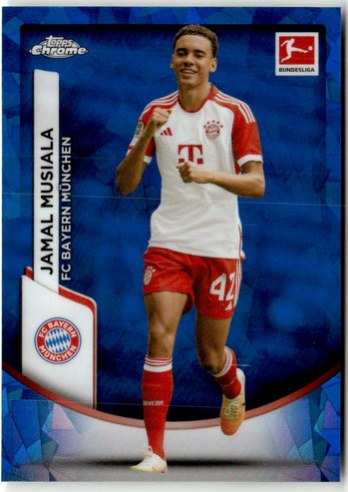 Jamal Musiala 2024 Topps Chrome Bundesliga Sapphire Refractor