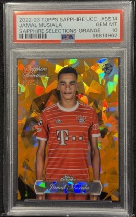 Jamal Musiala 2022 Topps Sapphire Orange /25