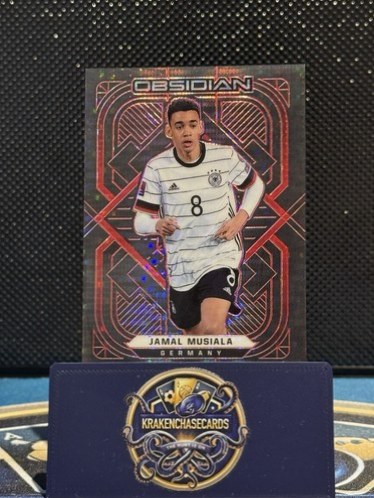 Jamal Musiala 2021 Panini Obsidian Red Pulsar /26