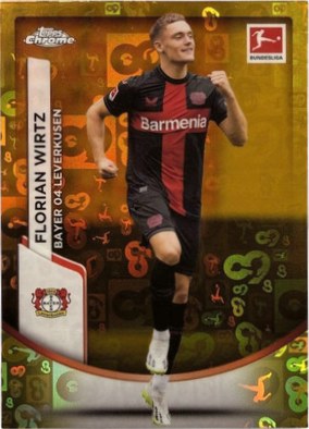 Florian Wirtz 2023 Topps Chrome Bundesliga Gold