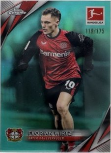Florian Wirtz 2024 Topps Chrome Aqua /175