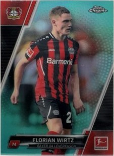 Florian Wirtz 2021 Topps Chrome Aqua /275