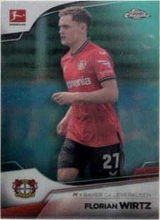 Florian Wirtz 2022 Topps Chrome Aqua /275