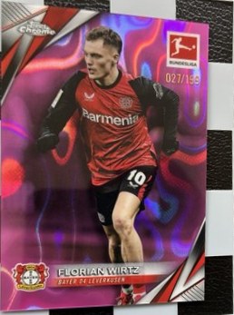 Florian Wirtz 2024 Topps Chrome Bundesliga Pink /199