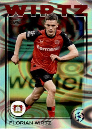 Florian Wirtz 2024 Topps Chrome Rain Drops