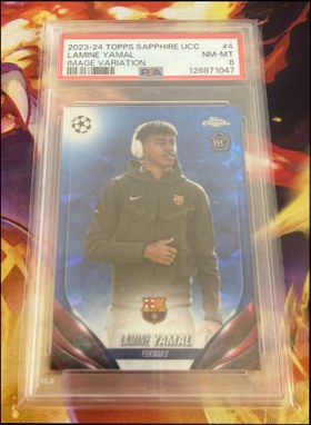 Lamine Yamal 2023 Topps Chrome Sapphire