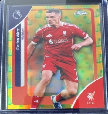 Florian Wirtz 2025 Topps Premier League Chrome Pineapple