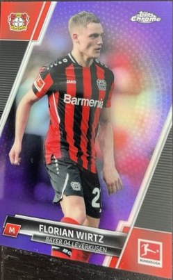 Florian Wirtz 2021 Topps Chrome Purple /299