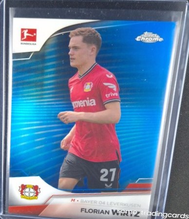 Florian Wirtz 2022 Topps Chrome Bundesliga Blue /180