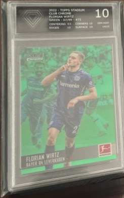 Florian Wirtz 2021 Topps Chrome Stadium Club Green /99