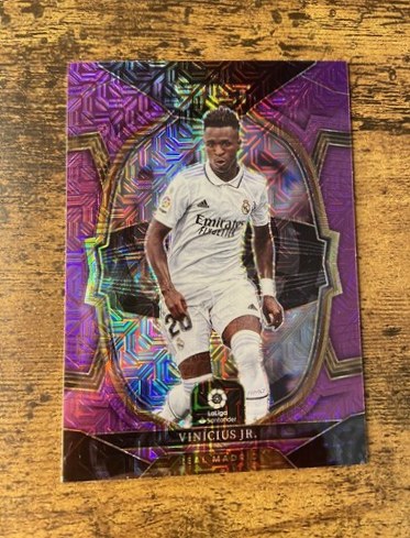 Vinicius Junior 2022 Panini Select Purple Mojo Prizm