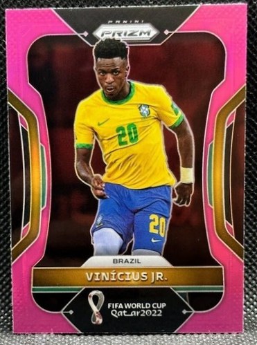 Vinicius Junior 2022 Panini Prizm World Cup Rosa Prizm