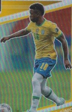 Vinicius Junior 2021 Panini Donruss Road to Qatar Refractor Holo Prizm