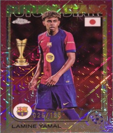 Lamine Yamal 2024 Topps Chrome Pink /125