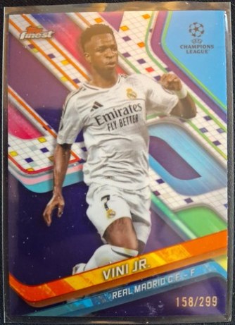 Vinicius Junior 2024 Topps Finest Purple Refractor /299