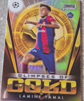 Lamine Yamal 2024 Topps Chrome Gold