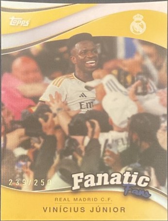 Vinicius Junior 2024 Topps Real Madrid Fan Set 24/25 239/250