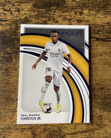 Vinicius Junior 2022 Panini Immaculate Sapphire /25