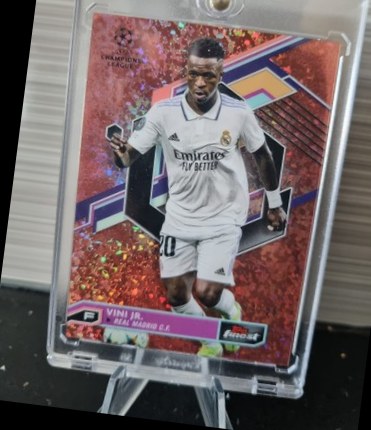 Vinicius Junior 2022 Topps UEFA Finest Rose Gold Speckle /50