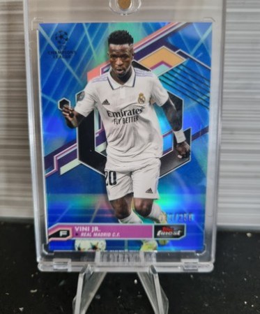 Vinicius Junior 2023 Topps UEFA Finest Blue /250